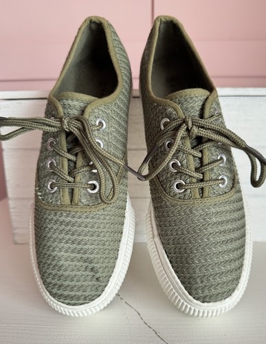 Green woven chunky - chunky, size