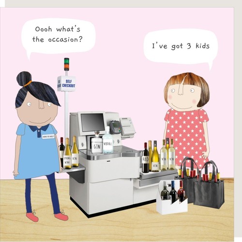 Funny self checkout alcohol - self,