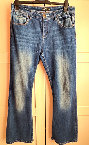 Peacocks bootcut blue jeans - blue,