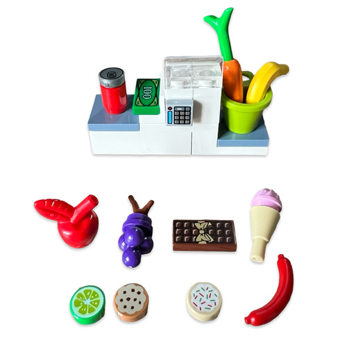 Lego shop checkout - cashier, &