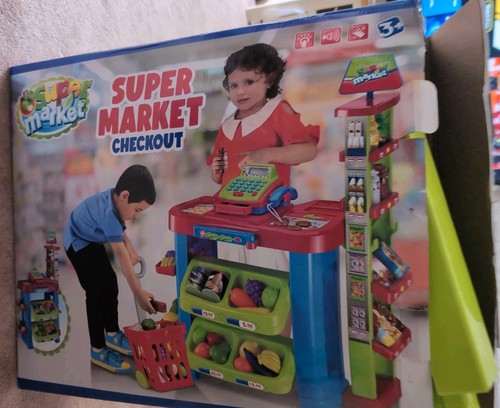 Supermarket checkout playset - checkout,