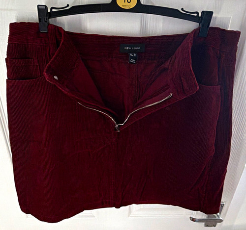 New look burgundy corduroy - look,